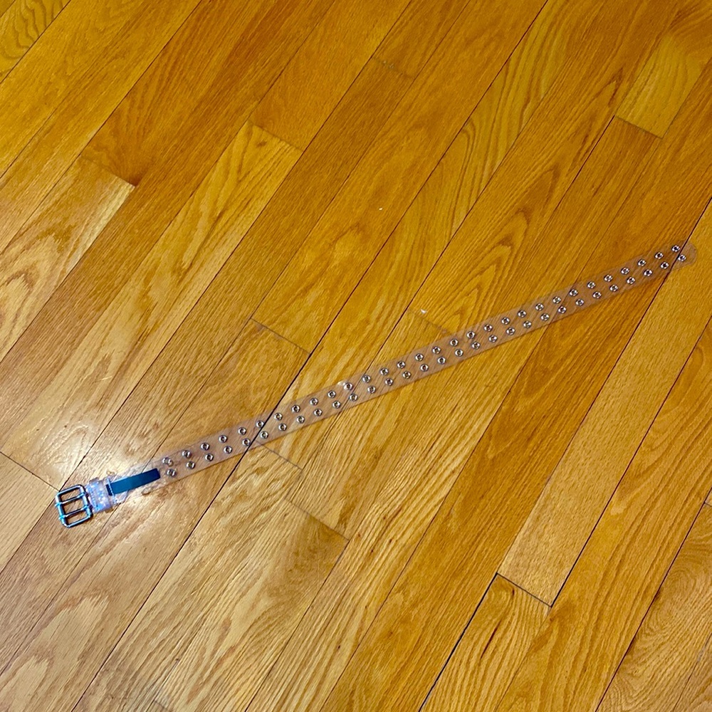 Brandy Melville Clear Grommet Belt OS - Picture 2 of 5